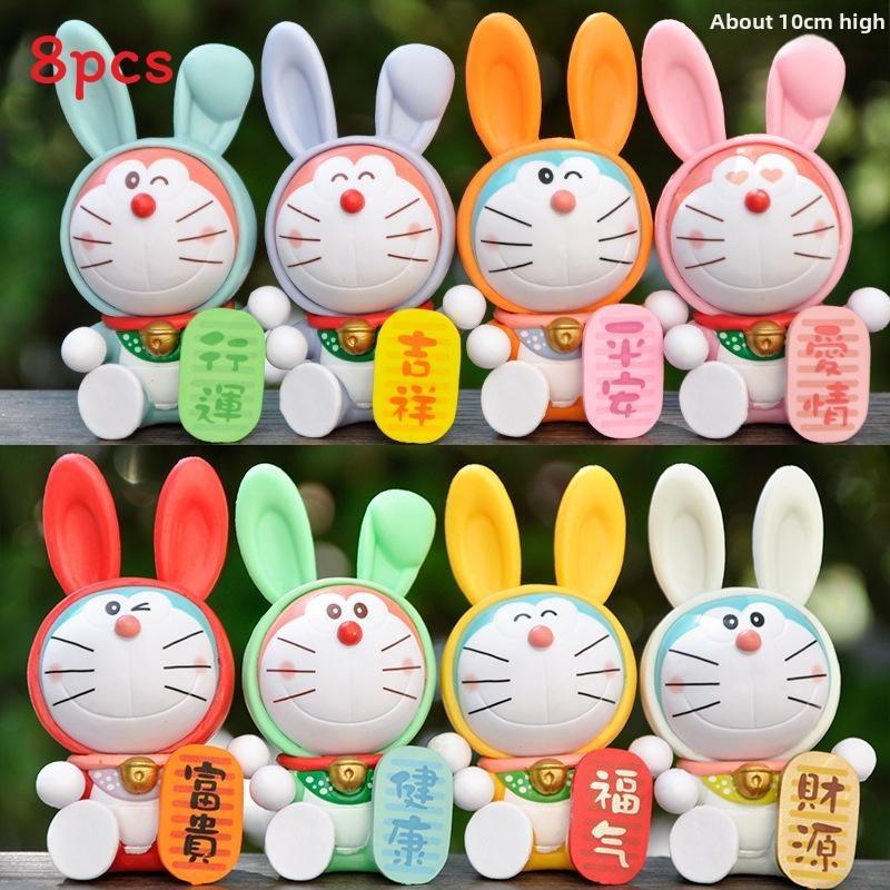 

Anime Pvc Doraemon Action Figure Model Car Ornament For Fans And Collectors