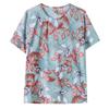 Women's Plus Size Summer Casual Set, Printed Top & Capri Pants (3XL-7XL)