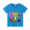 2025 New Sprunki Baby T-shirts for Children Cute Cartoon Figure Graphic Boy Sports Short Sleeves Cotton Tops Fashion Kid Clothes