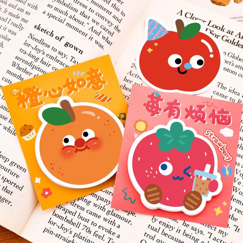 Office School Supplies Lovely Inspirational Fruit Text Cartoon High Looking Message Note N Times Cute Kawai Stationery Memo Pad