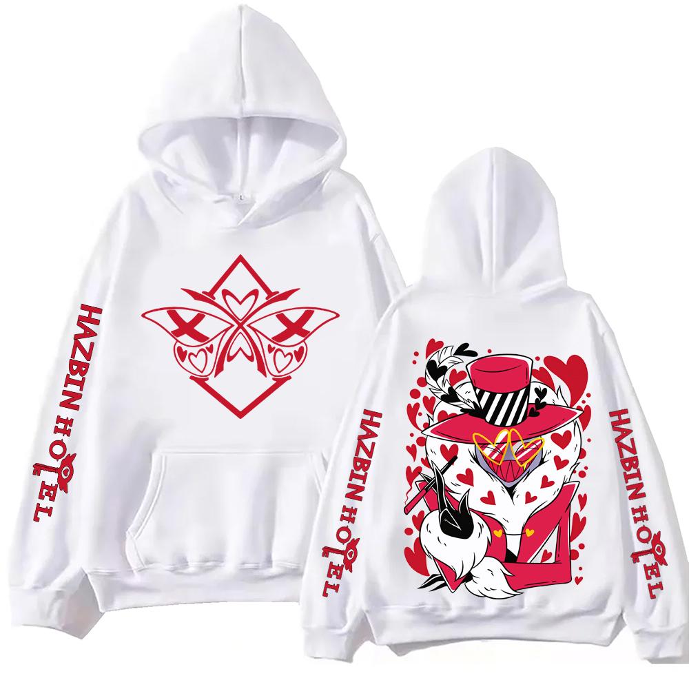 Hazbin Hotel Grafikdesign Hoodie Mann Frau Harajuku Langarm Pullover Tops Sweatshirt Geschenk