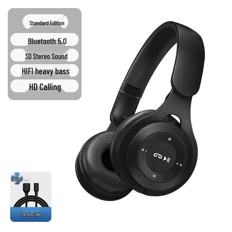2025 Luminous Bluetooth Over-Ear Headphones with Heavy Bass and Large Earcups for Boys