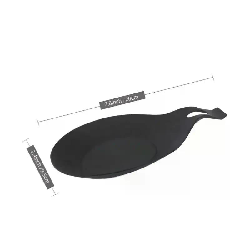 Spoon Rest, Silicone Heat-insulating Spoon Rest, Spatula Holder, Heat-resistant Cutlery Placemat Tray, Kitchen Tools
