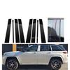 Glossy Black Pillar Post Fit For Jeep Grand Cherokee L (WL75) -2024 Window Door Column BC Mirror Effect Cover Trim Stickers