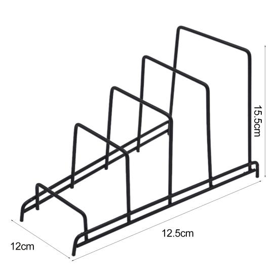 Kitchen Metal Storage Rack Modern Strong Load Bearing Multi-functional Countertop Pot Lid Cutting Board Plate Cutter Display Organizer Holder