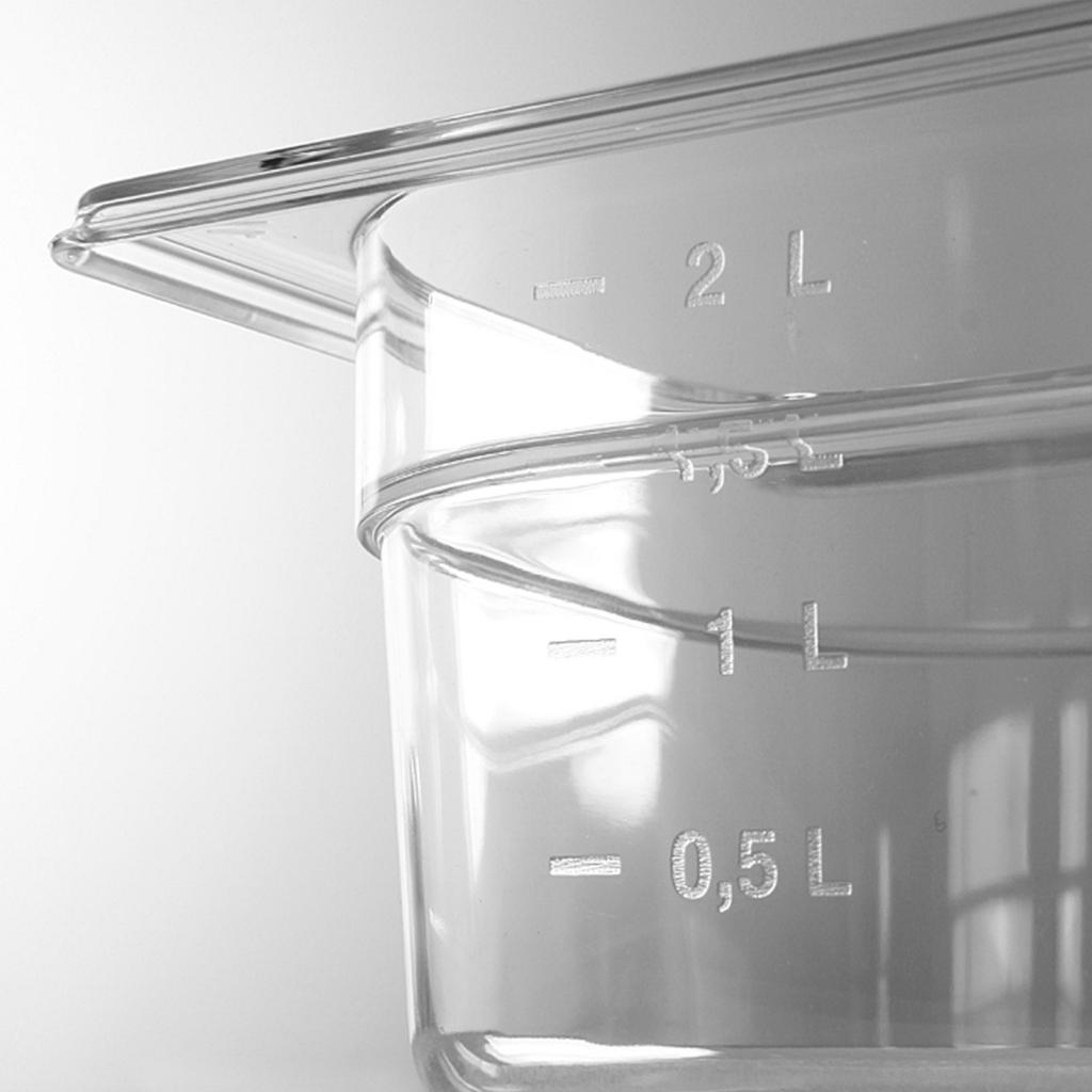 Clear Polycarbonate Gn 1/9 Container Height - Hendi 861837