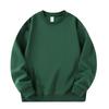 400g Silver Fox Fleece Lined Oversized Crew Neck Sweatshirt for Men - American Loose Fit, Drop Shoulder, Solid Color