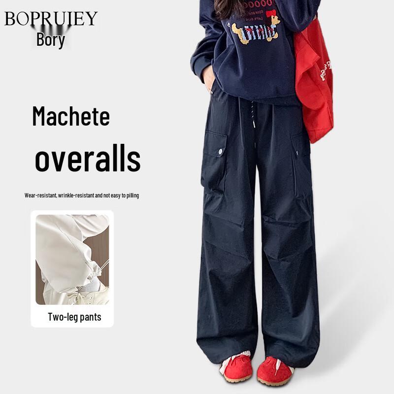 Women's American Style Loose Wide-Leg Cargo Pants