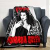 1pc Vampira Horror Queen Soft Flannel All Season Throw for Home, Office, Outdoor UseDurable Comfort Soft Warm Throw for Home