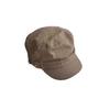Retro Flat Top Beret For Ladies With Adjustable Fit And Sun Protection In Polyester Fabric For Autumn Wear