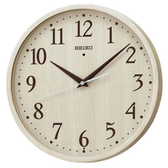 

(Часы Сейко) SEIKO CLOCK Радио Настенные Часы KX399A Натуральный Круглый Тип Круглый Слоновая Кость Древесина Аналоговый