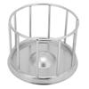 Stainless Steel Tortoise Feeder Round Railing Shape Evenly Scatter Safe Reasonable Tortoise Feeding Basin for Pet Store for