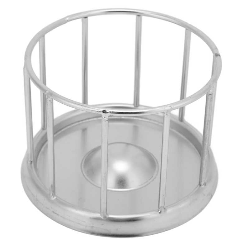 Stainless Steel Tortoise Feeder Round Railing Shape Evenly Scatter Safe Reasonable Tortoise Feeding Basin for Pet Store for