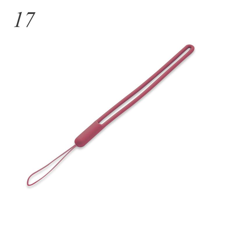 1PC Handy Lanyard Telefon Handgelenk Riemen Schlüsselbund Silikon Dehnbar Kamera Gurt Einfarbig