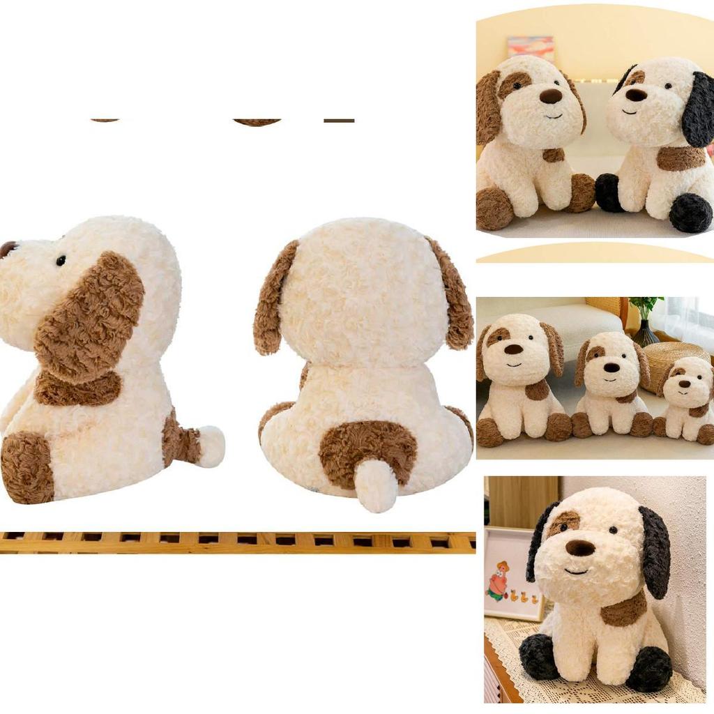 Cute Dog Plush Toy Doll Spotted Dog Stuffed Animal Kids Sleep Doll Gift For Girls