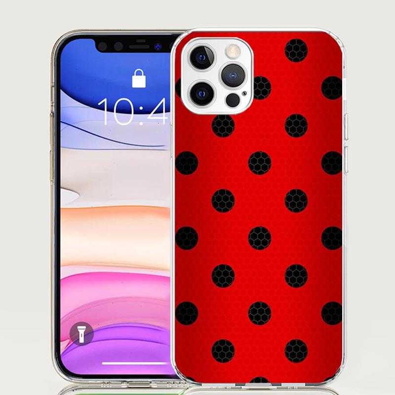 Insect Seven-Star Ladybug Phone Case For Apple iPhone 17 Air 16 15 Plus 14 + 13 Mini 12 11 Pro Max 7 8 SE 16Max Soft Shell Cover