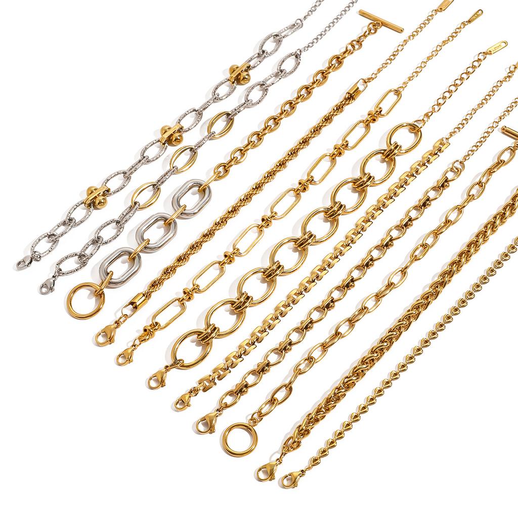 Stainless Steel Cuban Bracelet - High-end Metal Chain - Titanium Steel Jewelry Accessory