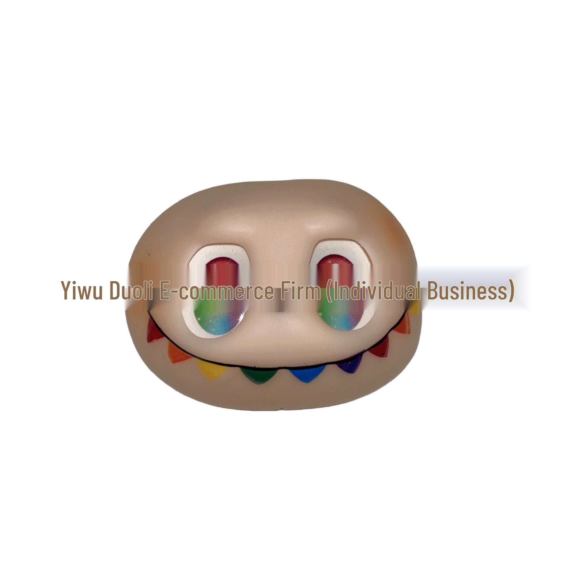 

Labubu 3rd Gen Silicone Face, Hands & Feet Snap Connector for Doll Modification Red Face