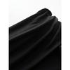 Women Sexy Off Shoulder High Waist Solid Short Pleated A Line Casual Dress