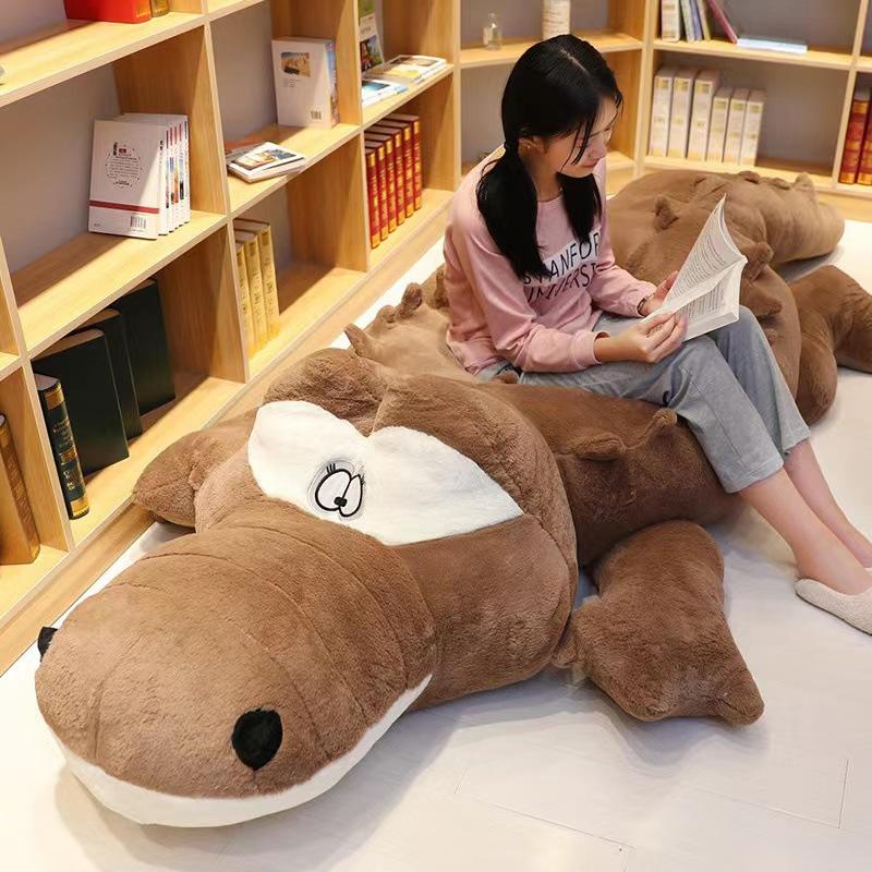 Pluszowa zabawka krokodyl lalka w dużym rozmiarze długa lalka lalka do spania poduszka prezent urodzinowy lalka rok smoka