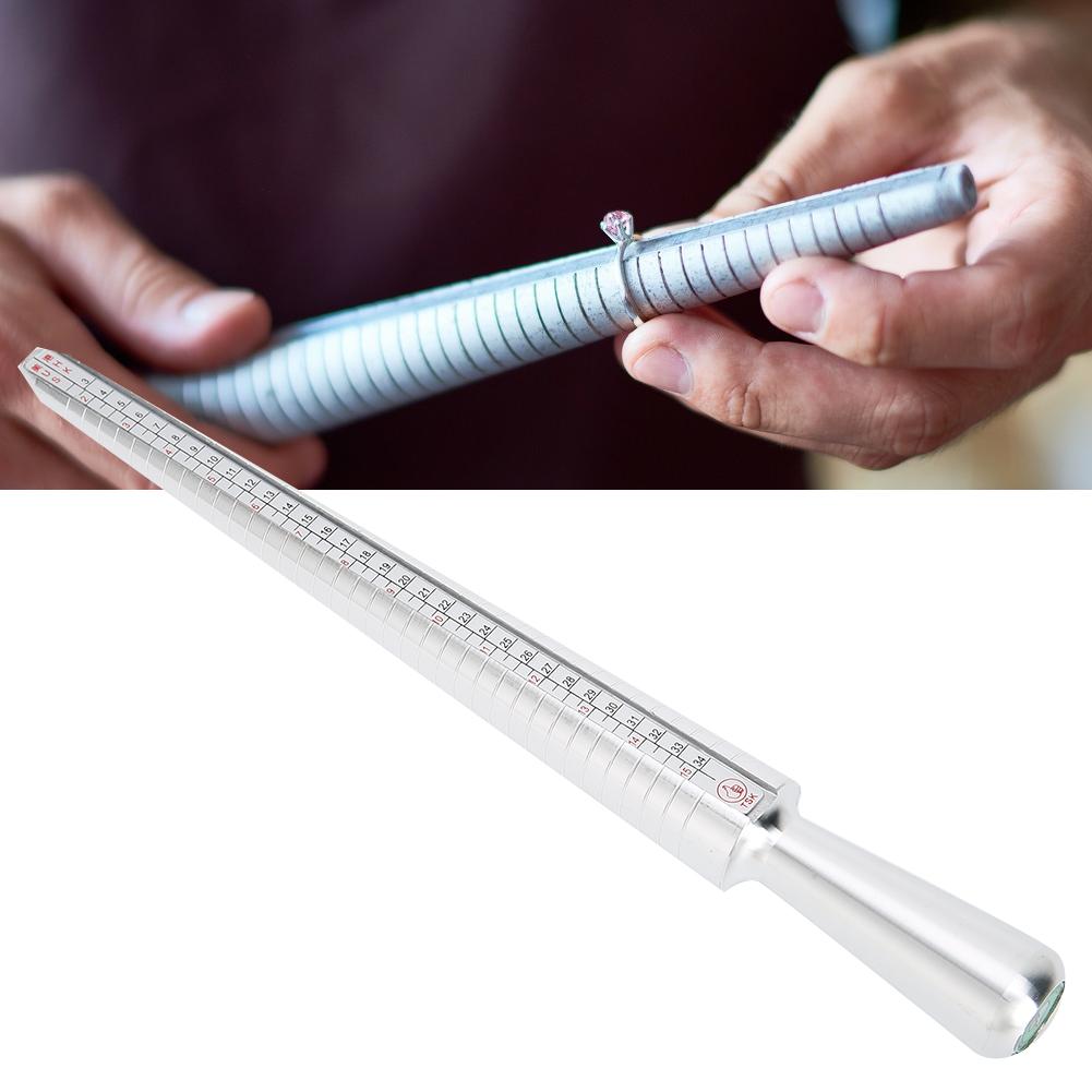 Ring Gauge Mandrel Finger Size Measuring Stick Ring Sizer Stick Jewelry Tool