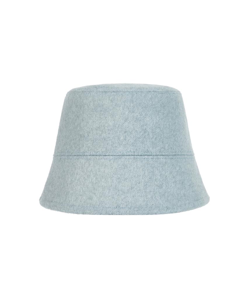 Bajal Studded Drop Oversized Wool Bucket Hat Sky