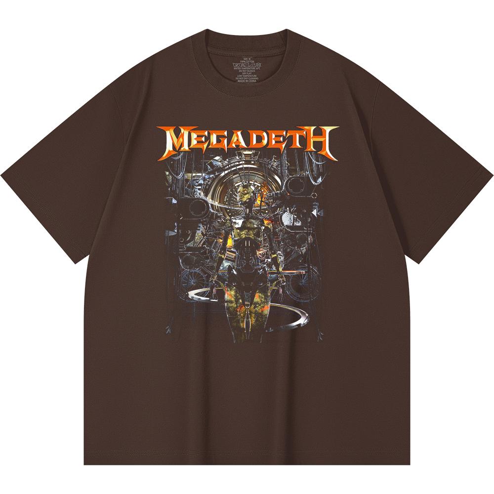 T-shirt Heavy Metal 230 g/m² 100% Bawełna Z Nadrukiem Zespołu Rockowego Popularnej Muzyki Unisex Ciężki Bawełniany T-shirt