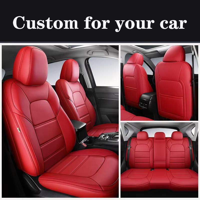 PU Leather Custom Fit Car Seat Covers For Ssangyong Rexton kyron Korando Actyon Sport Rodius Luxury Auto Interior Accessories