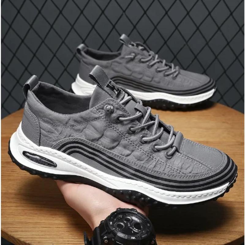 Men'S Spring Autumn New Breathable Ice Silk Cloth Shoes Trend Men'S Casual Shoes All Match Sports Shoes  M1201