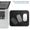 PC Small Keyboard Table Mats Mouse Pad Locking Edge Black and White Strata Liquid Mausepad Computer Mat Art Gaming Office Rug