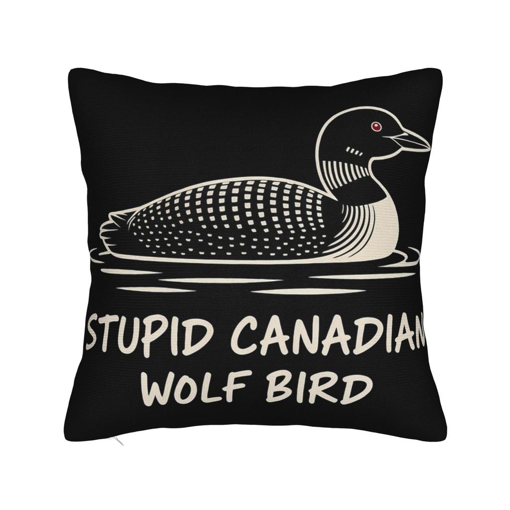 Dekorative Kissenhülle Beheizte Rivalität Dummer Kanadischer Wolf Vogel Produkt Sofa Kissenbezug Hülle Quadratisch Mehrere Größen