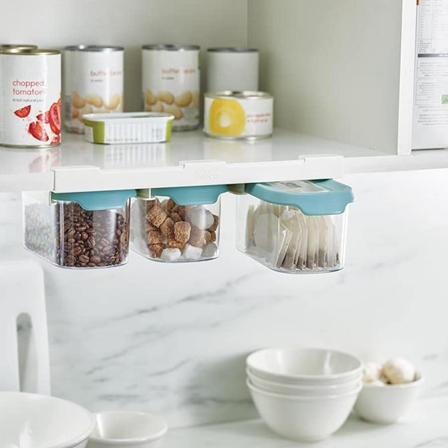 Joseph Joseph Storage Container Canister 900ml 3 Piece Set Light Opal 81111 [Genuine Product] Under-Cabinet (Cupboard Store)