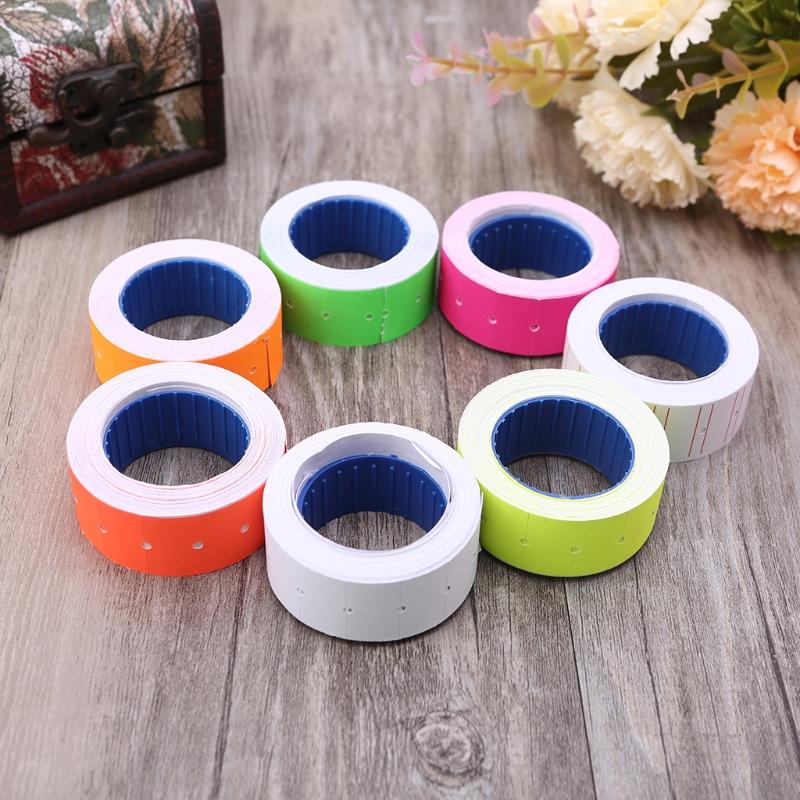 Set of 10 Rolls Price Tag Label Sticker Rolls for Pricing Label for Gun MX5500 Shop Price Gun Label
