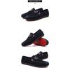 Men New Spring Autumn Lao Beijing Slip-on Canvas Skate Shoes, Breathable Soft Sole Rubber Outsole Low-top Casual Footwear