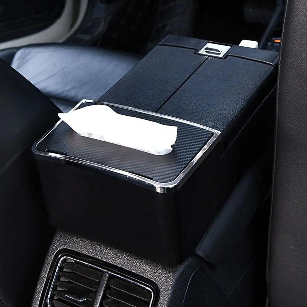 Wear Resistant Car Armrest Holder with Cup Holder Easy To Install Car Armrest Storage Box One-click Opening