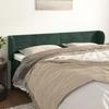 3117347 vidaXL Headboard with Ears Dark Green 183x23x78-88 Cm Velvet