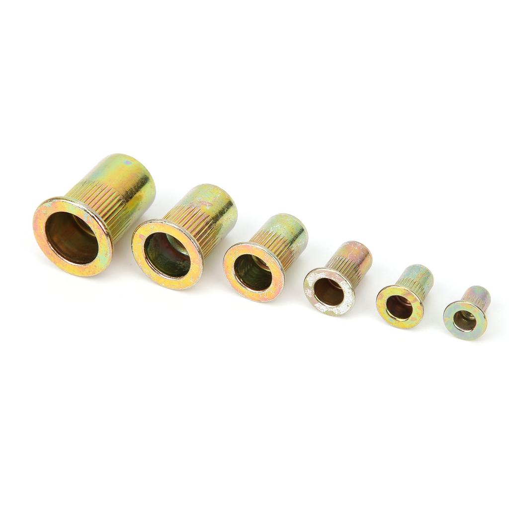 175Pcs Rivet Nut ColorPlated Zinc Steel M3456810 Metric British System Combination