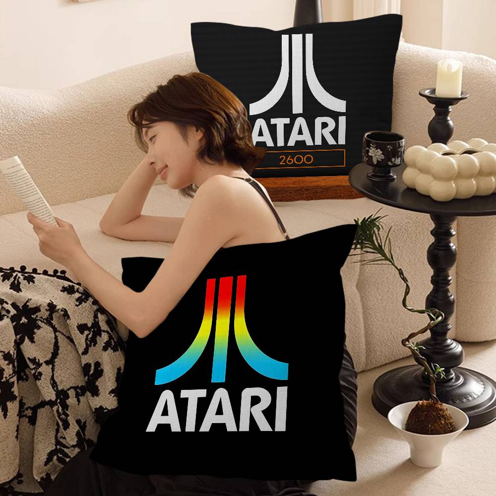 A-Atari Logo Cushion Cover Pillow Cover Decor Pillowcase Printed Cushion Case for Couch