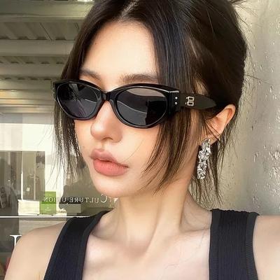 Korea Cat Eye Sunglasses Women INS Street SSunshade Glasses Dustproof Windproof Riding Glasses UV400 Sunglasses