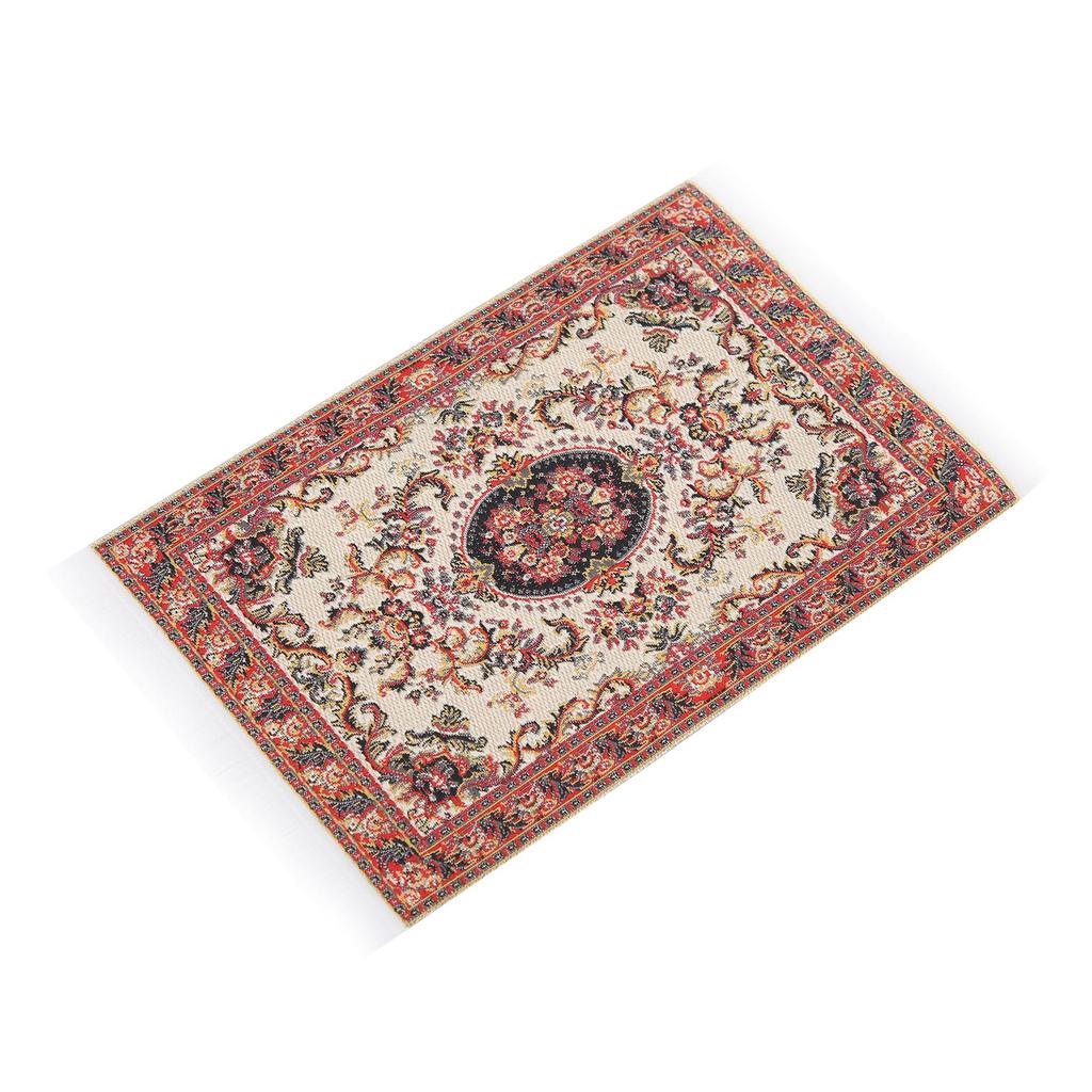 1:12 Dollhouse Miniature Carpet Exquisite Elegant Rug Doll House Living Room Decoration#1