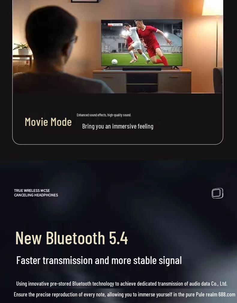

Smart Color Screen ANC/ENC Bluetooth Earbuds with Touch Control Quantity чорний