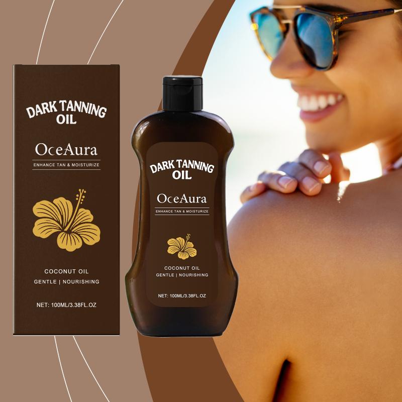 Oceaura Brown Long Lasting Sunless Tan Body Lotion 100Ml Bronzer Outdoor Summer Beach Coconut Dark Tanning Oil