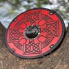 45.72 Cm Wooden Viking Shield, Norse Viking Warrior Shield, Valhalla Round Viking Shield, Ideal for LARP, Battle Cosplay Home Decor