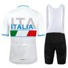 Herren Sommer Professionelles Radsportteam Kurzarm Set, Radsport Kurzarmtrikot und Trägerhose Atmungsaktiv und Schnelltrocknend