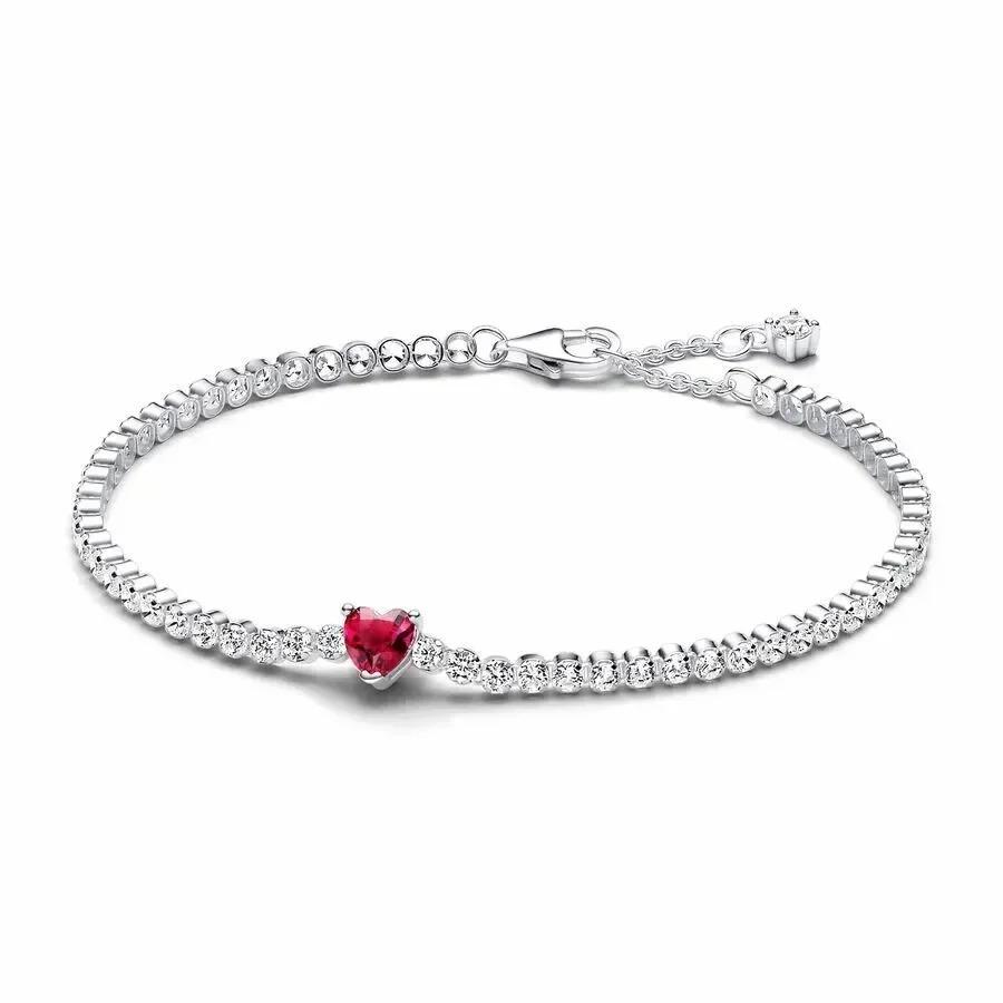New 925 silver tennis bracelet sparkling crystal luxury women jewelry zircon water bracelet wedding gift
