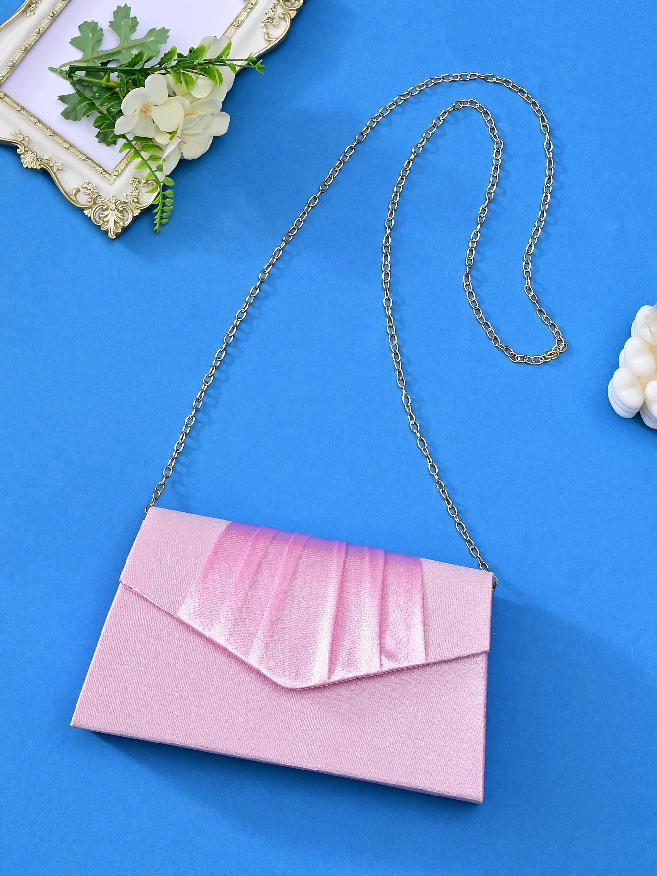 

Модна ланцюгова портативна жіноча модна портативна портативна принцеса для нічного клубу, універсальна міська проста сумка для вечері 23.5-13-6CM рожевий