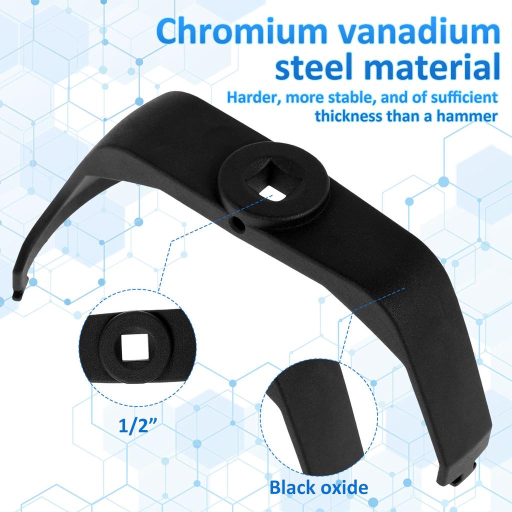 Pump Wrench Metal Fuel Pump Lock Ring Tool Anti-Rust Fuel Tank Cover Wrench Automotive Repair Spanner Fuel Pump Lid Removal Tool