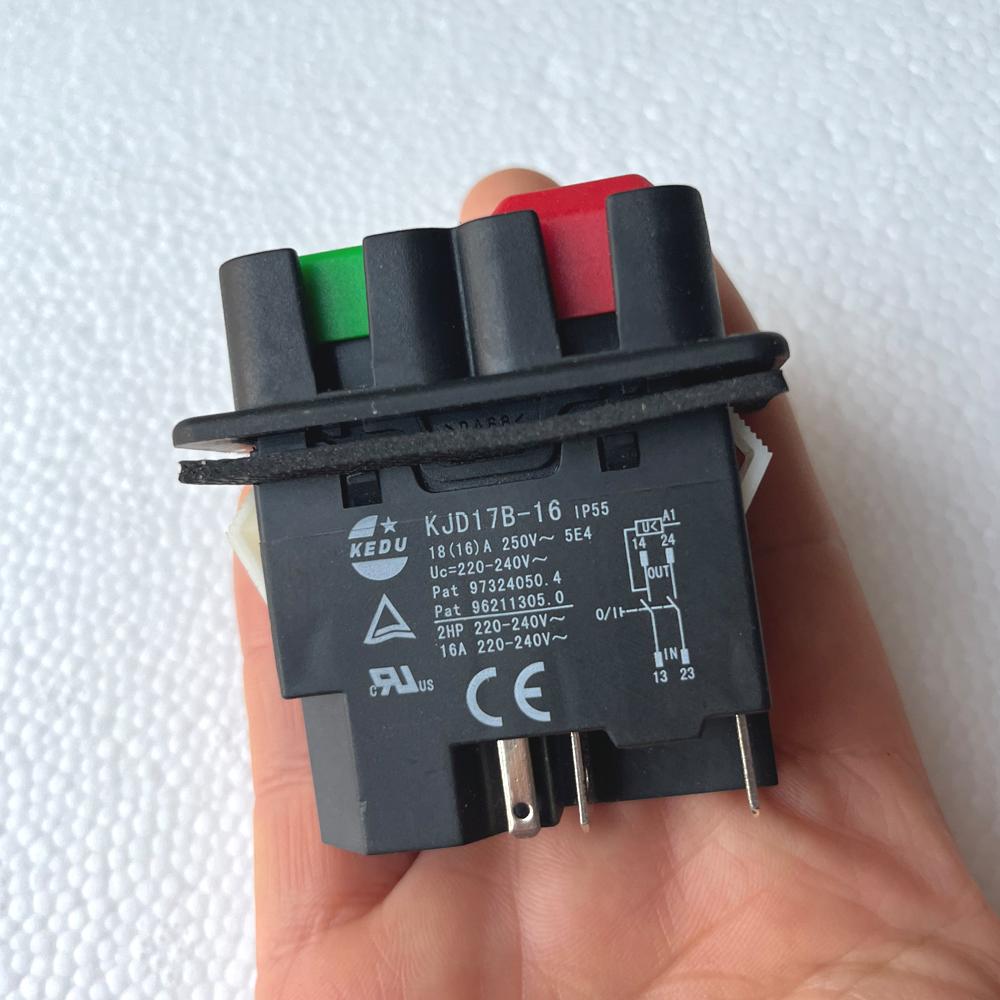KEDU Wasserdichte Elektromagnetische Druckschalter KJD17B-16 16A 5-Pin für Drehmaschinen