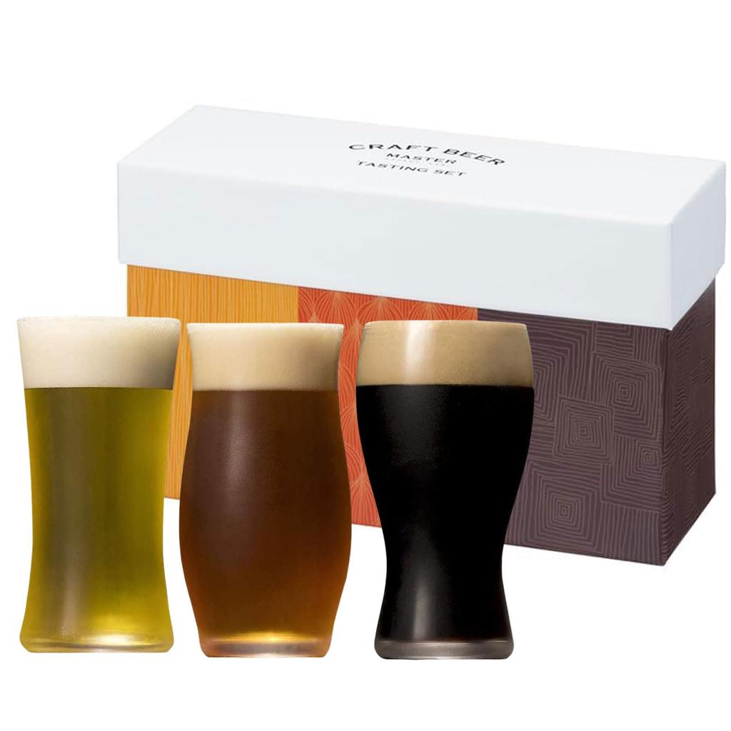 ADERIA Craft Beer Master Sortimentsset Hergestellt in Japan Stilvolles Pint Pilsner Paar Becher Craft Highball Geschenk Frauentag Tischgeschirr Tag Paar Männer