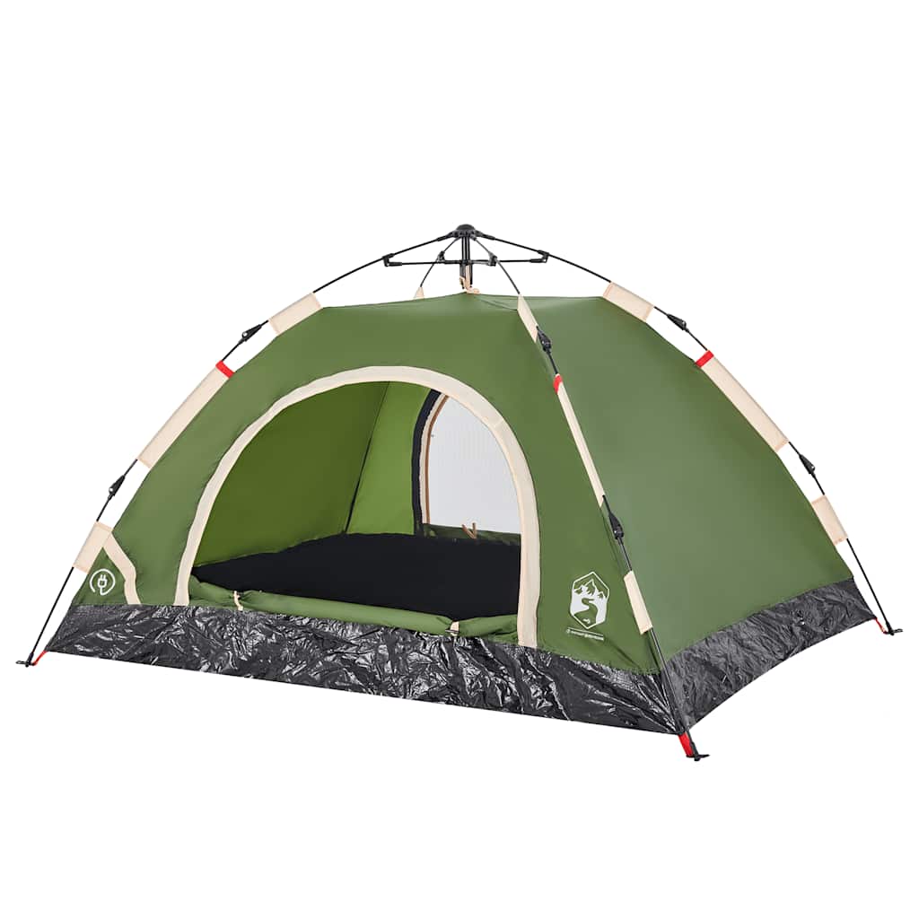 Vidaxl Tourist Tent, 2-Person, Green, Quick Setup